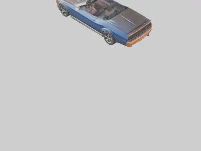 Convertible Muscle Car with Modern Features model 3D model