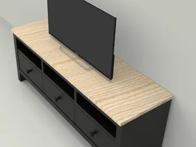 Ikea Hemnes TV unit 3D model 3D model