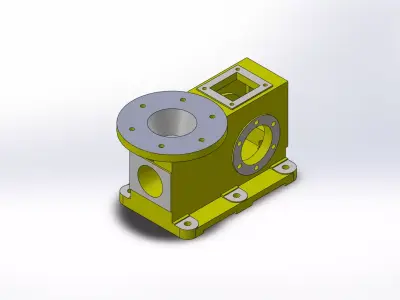 Custom Machined Casing-SolidWorks 3D CAD Model 3D print model