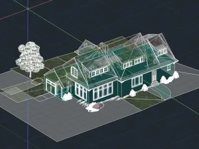 Classic House 02 3D model