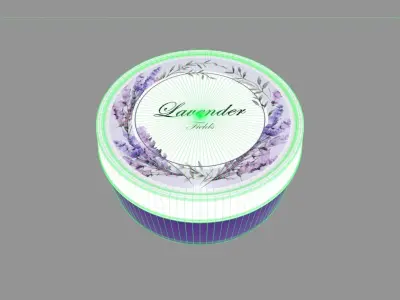 Car Air Freshener - Lavender Fields 3D model