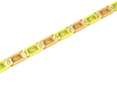 Luxury Decorative Chain Bar Jewelry 3D Model 4195 3D print model