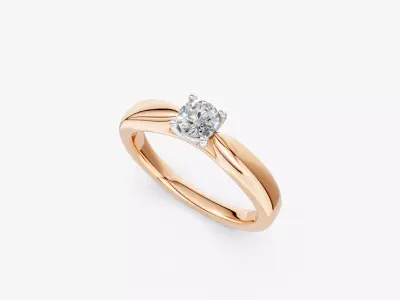 ENGAGEMENT RING-RJ014 3D print model