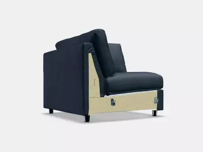 VIMLE Cover for corner section Low-poly 3D model