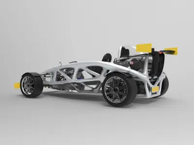 Ariel Atom generative design chassis 3D model