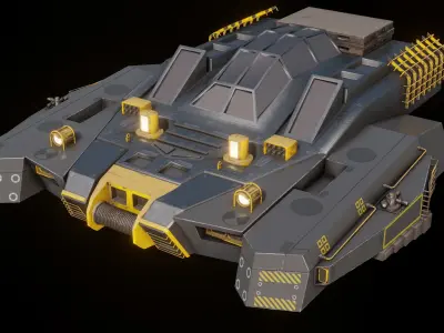 Cyberpunk Vehicles 3D model
