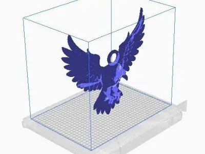eagle pendant 3D print model