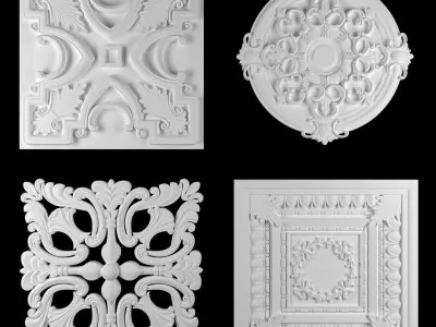 Ornament Element Pack 20 3D model
