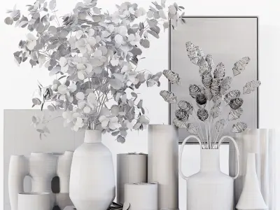 Decorative Set 07 3D model buy