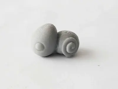 Cute Chameleon 3D print model