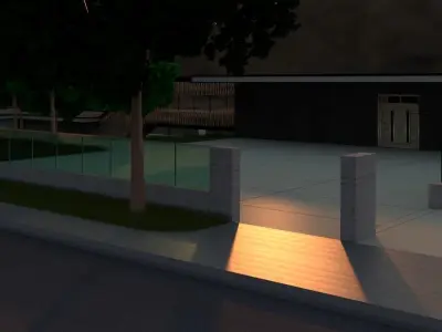 Vacation Modern House 3D model