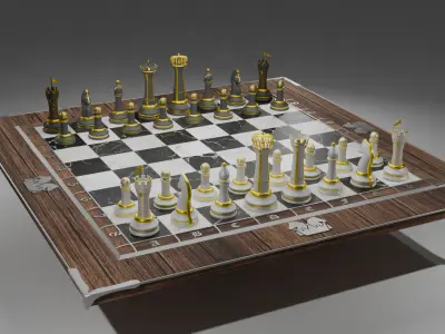 Modern Luxury Chess  3D model