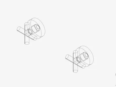 Wall Tap - Luxury - Sleek Plus Low-poly 3D model