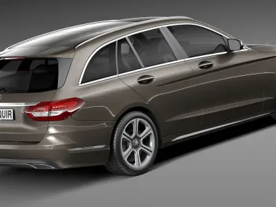 Mercedes-Benz C-Class W205 2015 estate 3D model