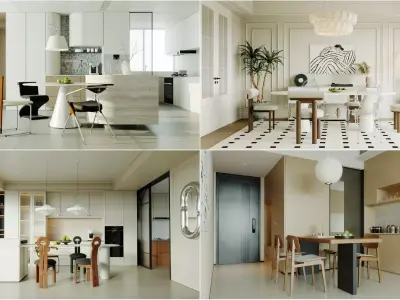 Dining Room Colection 04  for Unreal Engine 3D model