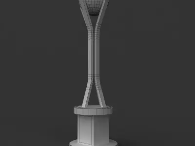 Trophy gold and silver 3D model