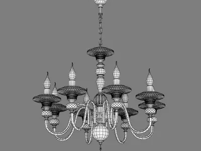 699084 Azzurro Osgona Chandelier 3D model