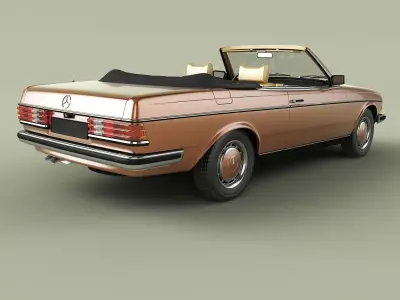 Mercedes-Benz W123 Cabrio 3D model