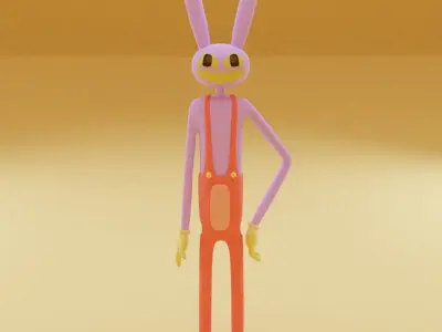 Jax - the amezing digital circus 3D model for 3D print 3D print model