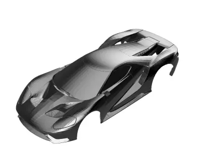 Ford GT HO Slot Car Super G PLus Body 3D print model