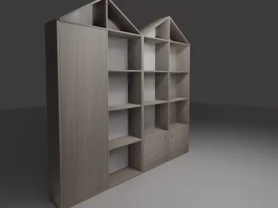 Modern Childrens Shelf 3D model
