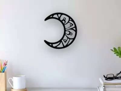 Moon Wall Art 3D print model buy