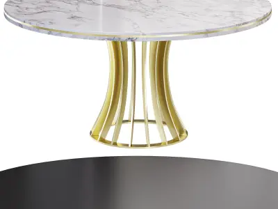 Dining Table Acapulco by cazarina 3D model