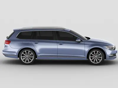 VW Passat Variant 2015 3D model