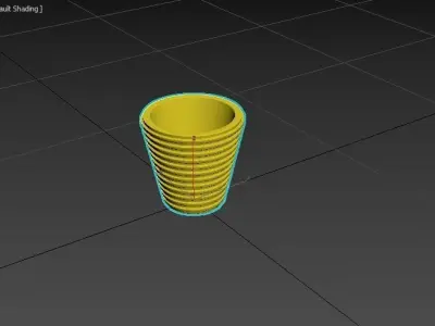 miniature flower pot 04 3D print model