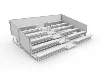 Bleachers 1 3D model