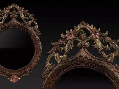 Antique Mirror - PBR 3D model