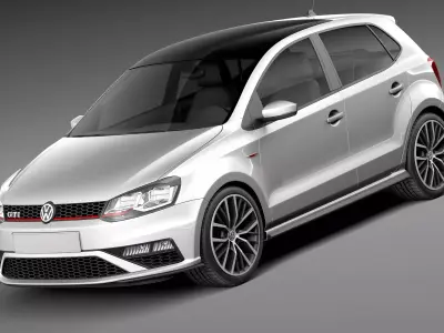 Volkswagen Polo GTI 5-door 2015 3D model