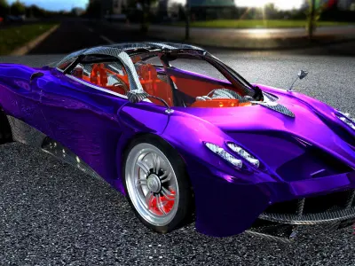 pagani huayra obj 3D model