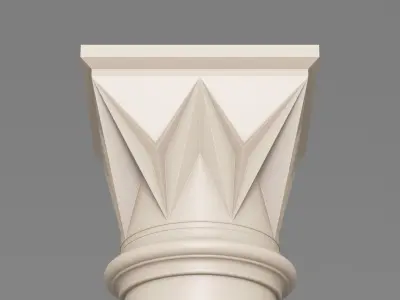 Classic Islamic Architectural Column 002 3D model