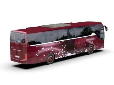 Setra S 415 GT-HD Low-poly 3D model