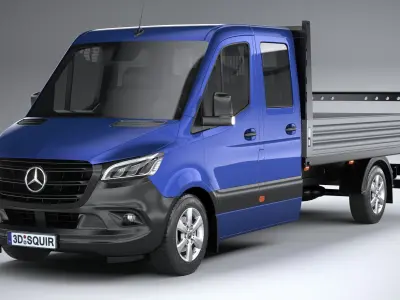 Mercedes-Benz Sprinter Pickup Long 2025 3D model
