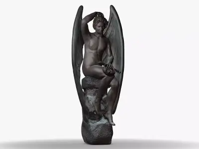 Lucifer Statue 3D model