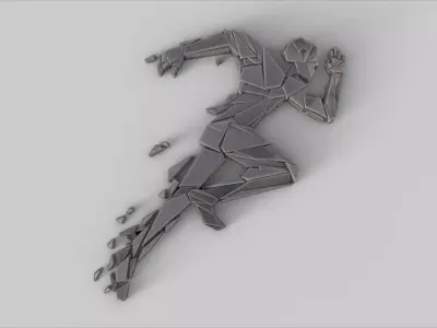 Athlete Runner Figurine 3D print model