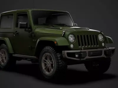 Jeep Wrangler 75th Anniversary JK 2018 3D model