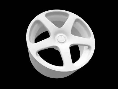 RUF oem scalable and printable rims 3D print model