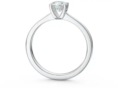 Ring with one gemstone Free 3D model order