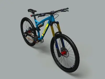 Trail bike 3D model 3D model