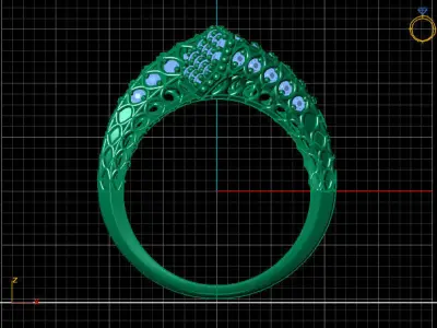Two Head Women Ring 3DM Womens Ring 3d models 3D print model 3D print model purchase