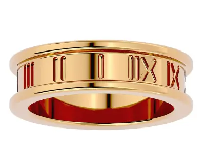 Band ring model 3D print model