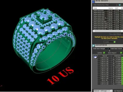 Luxury Men Rings Designs 6MR092 3D print model