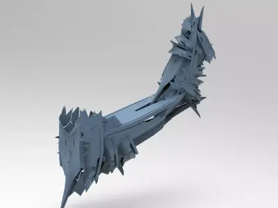 Cyberpunk subzero tail top 3D model
