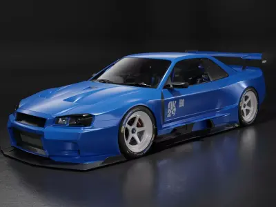 Nissan Skyline R34 Vision 3D model
