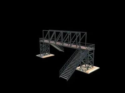Pedestrian Bridge 3D model