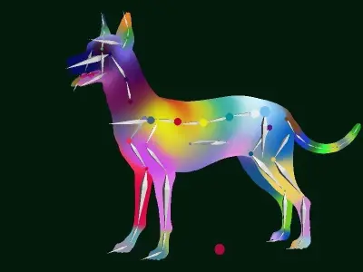 Zwergpinscher Dog Breed 3D model