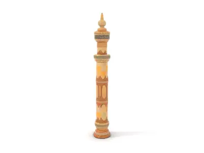 Ornate Sandstone Column model pack Low-poly 3D model